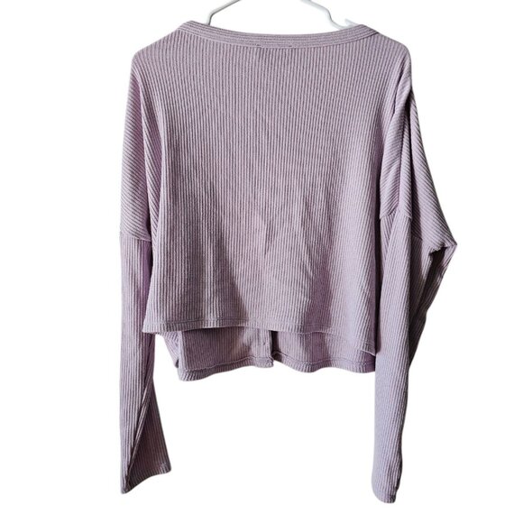 Medium Hollister Cropped Purple Cardigan - Picture 2 of 5